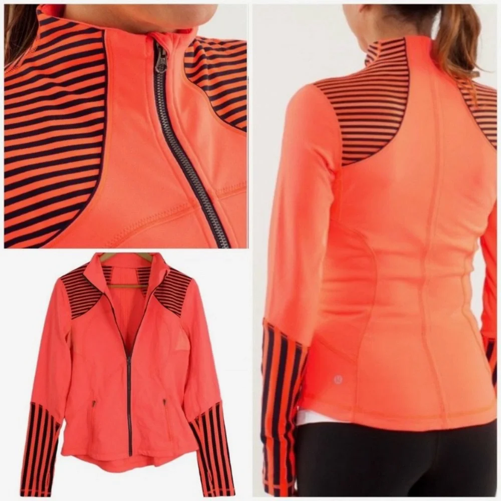 🍋LULULEMON FORME JACKET-LIGHT FLARE/CLASSIC STRIPE INKWELL-4🍋 - Picture 3 of 15